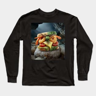 fried shrimp and wasp sandwich Long Sleeve T-Shirt